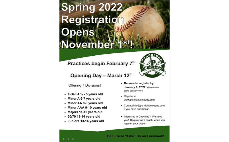 2022 Spring Registration is Open!