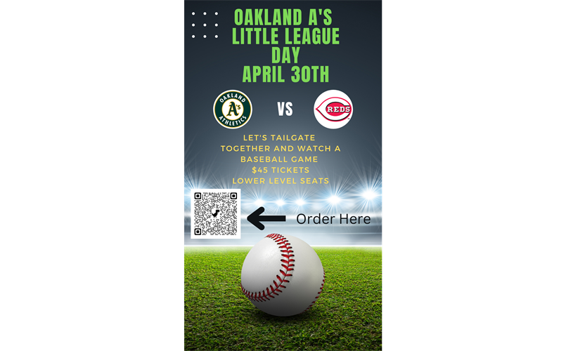 Oakland A's Little League Day!
