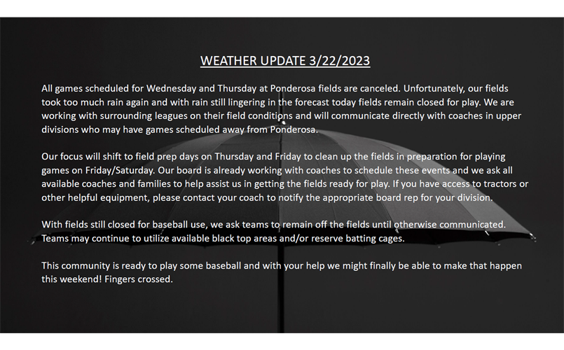 Weather Update