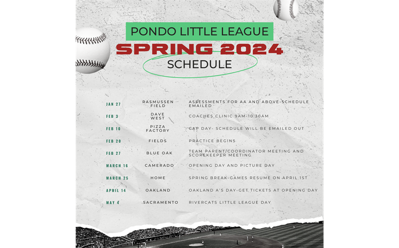 Spring 2024 Dates