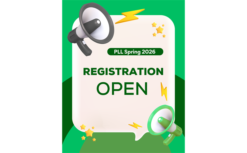Spring 2026 Registration Open